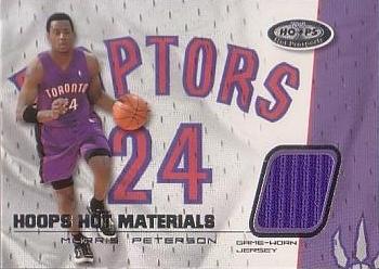 2001-02 Hoops Hot Prospects - Hoops Hot Materials #HMMP Morris Peterson Front