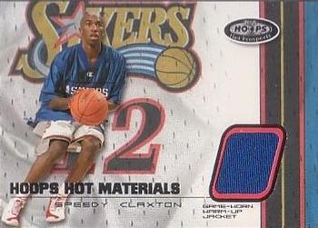 2001-02 Hoops Hot Prospects - Hoops Hot Materials #HMSC Speedy Claxton Front