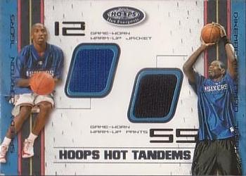 2001-02 Hoops Hot Prospects - Hoops Hot Tandems #SCDM Speedy Claxton / Dikembe Mutombo Front