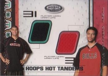 2001-02 Hoops Hot Prospects - Hoops Hot Tandems #SBTC Shane Battier / Tyson Chandler Front