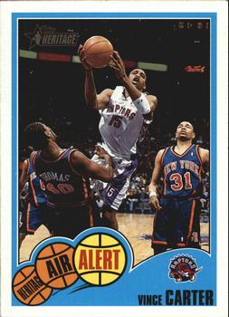2001-02 Topps Heritage - Air Alert #AIR2 Vince Carter Front