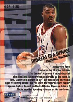 1997-98 Ultra - Sweet Deal #4 SD Hakeem Olajuwon Back