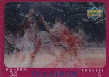 1997-98 Upper Deck Diamond Vision #10 Hakeem Olajuwon Front