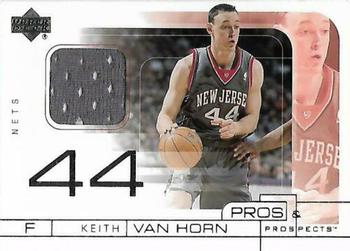 2001-02 Upper Deck Pros & Prospects - Game Jerseys #KV Keith Van Horn Front