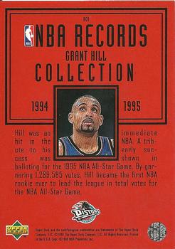 1997-98 Upper Deck - NBA Records Collection #RC8 Grant Hill Back