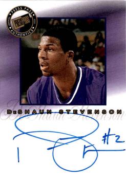 2002 Press Pass - Pro Autographs #NNO DeShawn Stevenson Front