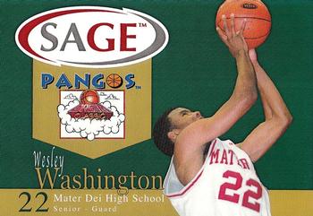 2002 SAGE - Pangos #3 Wesley Washington Front