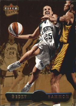 2002 Ultra WNBA - Gold Medallion #76 Becky Hammon Front