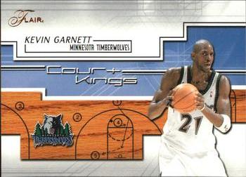 2002-03 Flair - Court Kings #5 CK Kevin Garnett Front
