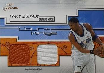 2002-03 Flair - Court Kings Ball and Jersey #NNO Tracy McGrady Front