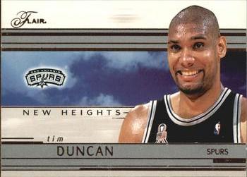 2002-03 Flair - New Heights #4 NH Tim Duncan Front