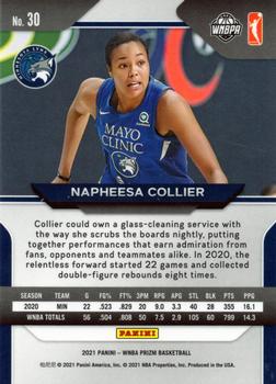 2021 Panini Prizm WNBA #30 Napheesa Collier Back