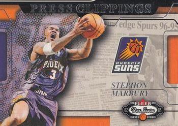 2002-03 Fleer Box Score - Press Clippings #3PC Stephon Marbury Front