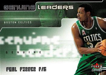 2002-03 Fleer Genuine - Leaders #GL 3 Paul Pierce Front