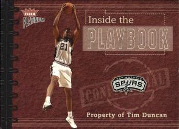 2002-03 Fleer Platinum - Inside the Playbook #6 PB Tim Duncan Front