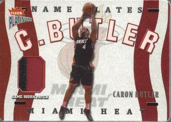 2002-03 Fleer Platinum - Nameplates #N-CB Caron Butler Front