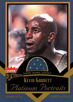 2002-03 Fleer Platinum - Platinum Portraits Game Worn Jerseys #PP/KG Kevin Garnett Front
