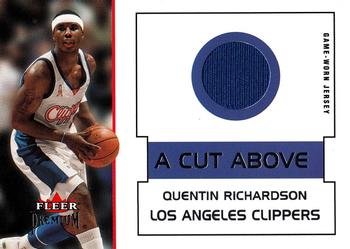 2002-03 Fleer Premium - A Cut Above #NNO Quentin Richardson Front