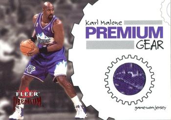 2002-03 Fleer Premium - Premium Gear Ruby #NNO Karl Malone Front