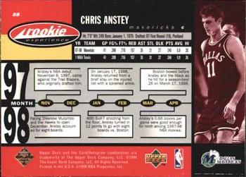 1998 Upper Deck Hardcourt #88 Chris Anstey Back