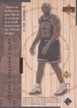 1998 Upper Deck Hardcourt - Jordan Holding Court Bronze #J9 Jim Jackson / Michael Jordan Back