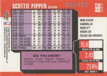 2002-03 Fleer Tradition - Crystal #208 Scottie Pippen Back