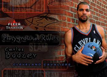 2002-03 Fleer Tradition - Playground Rules #20PR Carlos Boozer Front