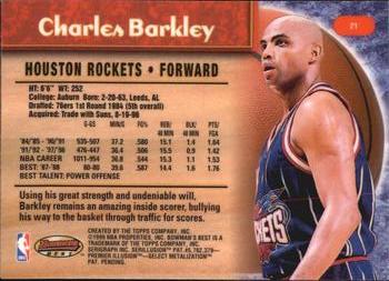 1998-99 Bowman's Best #21 Charles Barkley Back