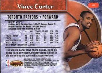 1998-99 Bowman's Best #105 Vince Carter Back