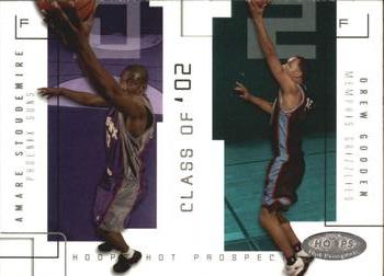 2002-03 Hoops Hot Prospects - Class Of #16 CO Amare Stoudemire / Drew Gooden Front