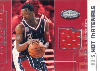 2002-03 Hoops Hot Prospects - Hot Materials #HM-SF Steve Francis Front
