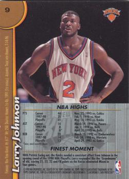 1998-99 Finest #9 Larry Johnson Back