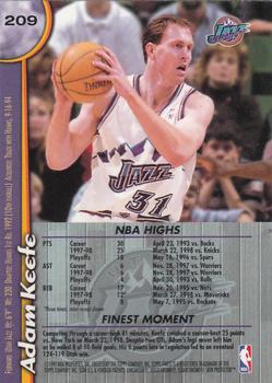 1998-99 Finest #209 Adam Keefe Back