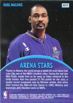 1998-99 Finest - Arena Stars #AS10 Karl Malone Back