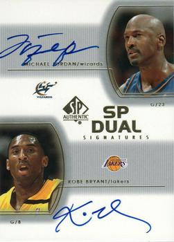 2002-03 SP Authentic - SP Dual Signatures #MJ/KB Michael Jordan / Kobe Bryant Front