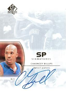 2002-03 SP Authentic - SP Signatures #CB Chauncey Billups Front