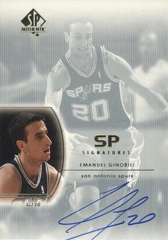 2002-03 SP Authentic - SP Signatures #EG Emanuel Ginobili Front