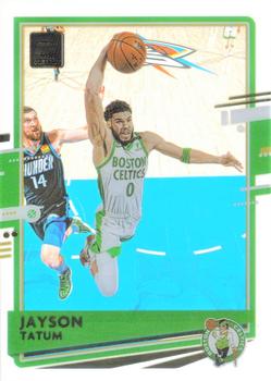 2020-21 Clearly Donruss - Gold #31 Jayson Tatum Front