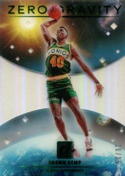 2020-21 Clearly Donruss - Clearly Zero Gravity Green #3 Shawn Kemp Front