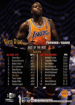 1998-99 Flair Showcase #47 Glen Rice Back
