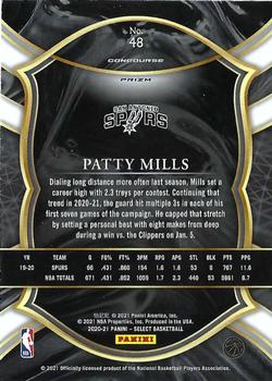 2020-21 Panini Select - Green White Purple #48 Patty Mills Back