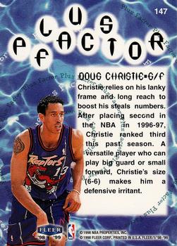 1998-99 Fleer Tradition #147 Doug Christie Back