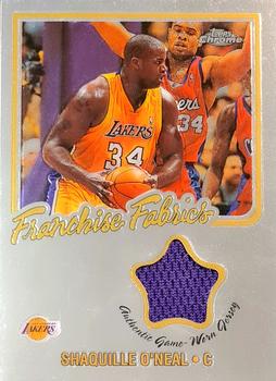 2002-03 Topps Chrome - Franchise Fabric Relics #FF-SO Shaquille O'Neal Front