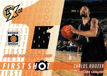 2002-03 Topps Xpectations - First Shot Relics #FS-CB Carlos Boozer Front