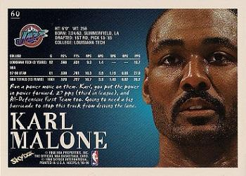 1998-99 Hoops #60 Karl Malone Back