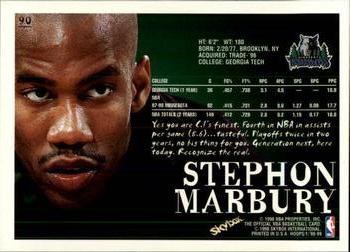 1998-99 Hoops #90 Stephon Marbury Back