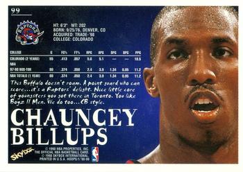 1998-99 Hoops #99 Chauncey Billups Back