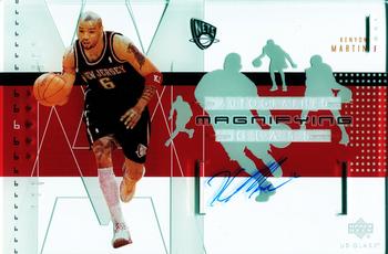 2002-03 UD Glass - Magnifying Glass Autographs #KM-A Kenyon Martin Front