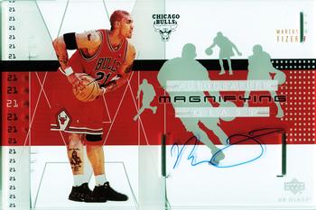 2002-03 UD Glass - Magnifying Glass Autographs #MF-A Marcus Fizer Front