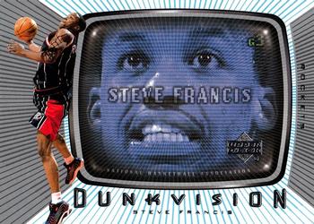 2002-03 Upper Deck - Dunkvision #DV7 Steve Francis Front